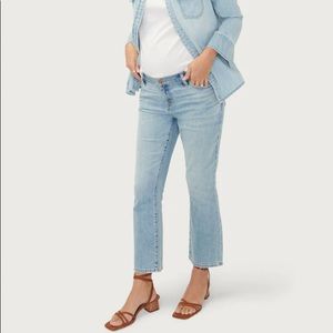 Hatch Collection Crop Maternity Jean